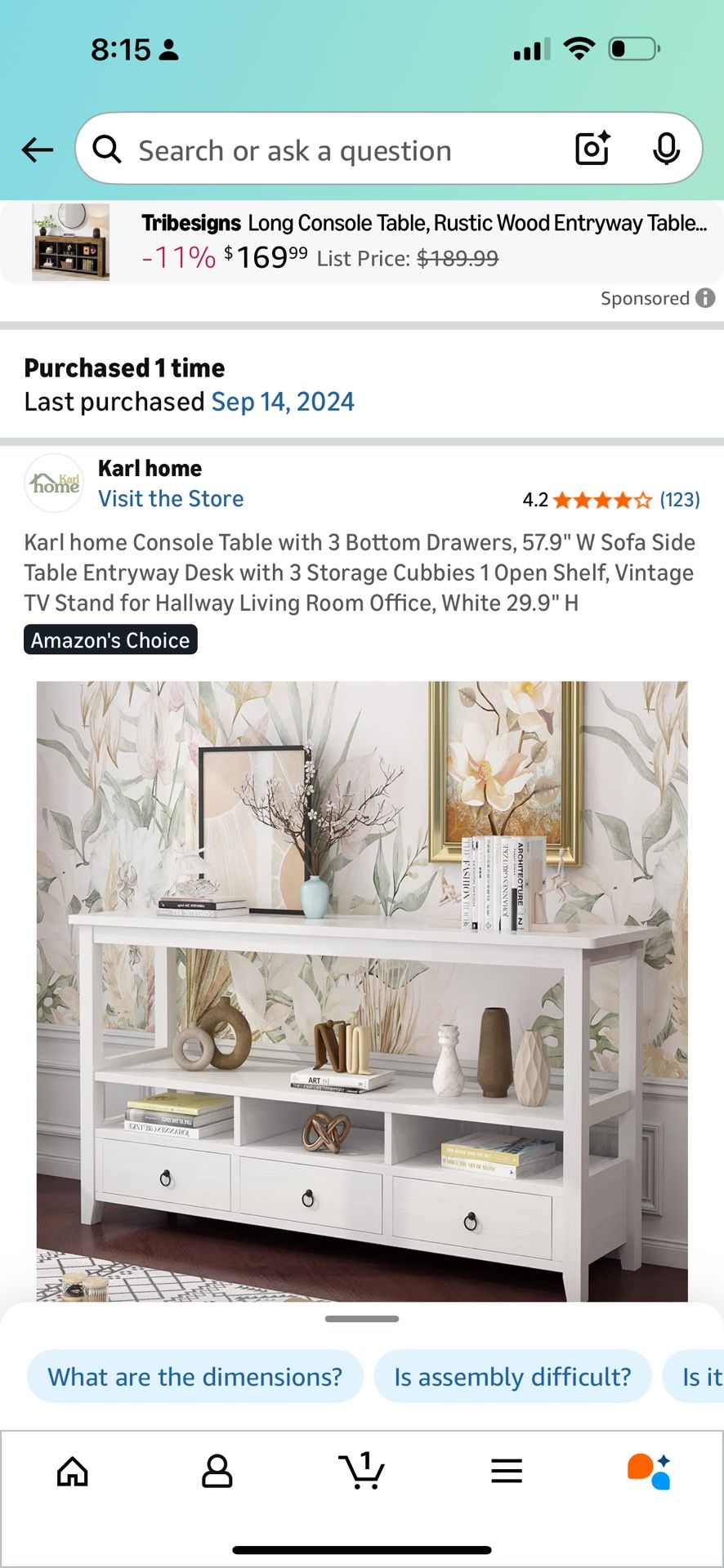 Console Table