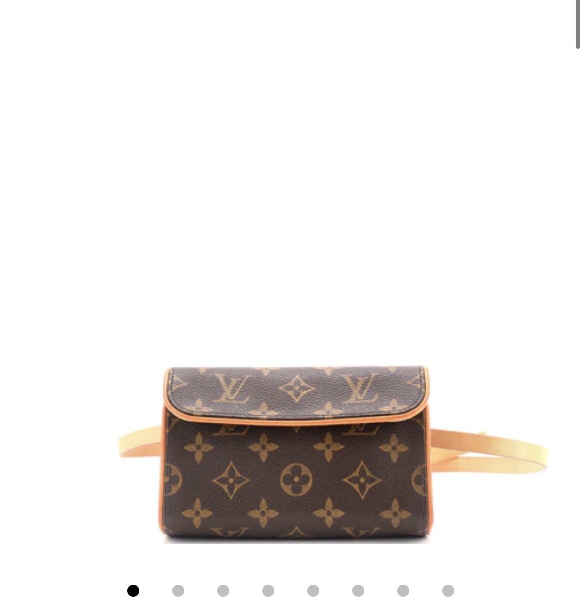 Louis Vuitton Florentine brown leather Monogram Waist Bag small 