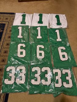 Kelly Green and White Sports Jerseys 🦅