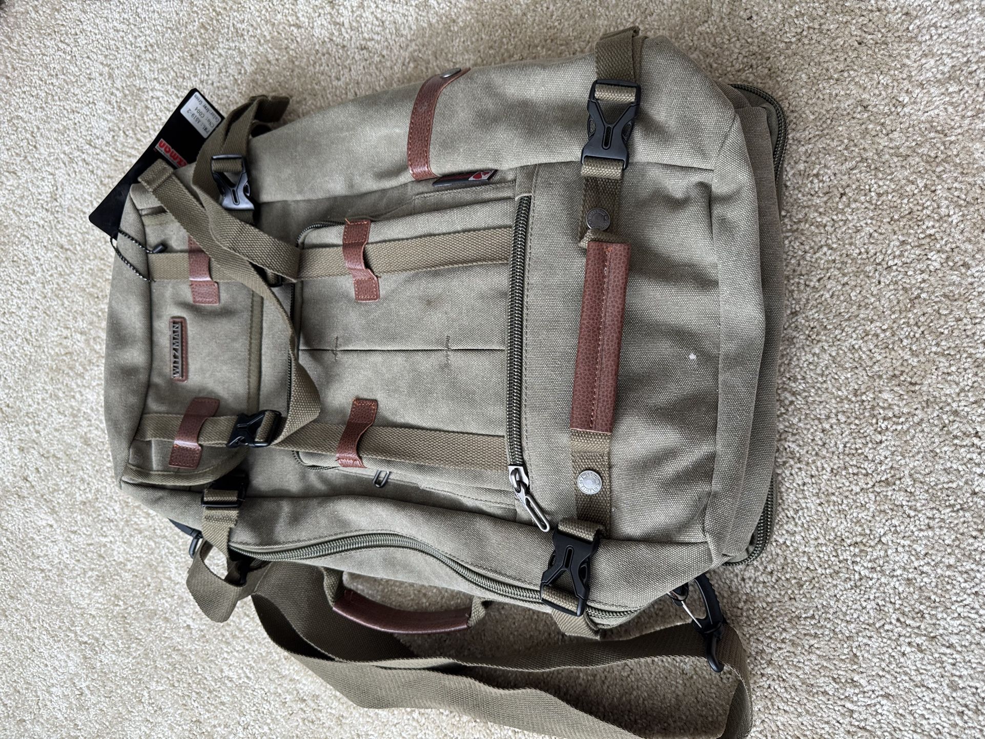 Witzman Canvas Messenger/backpack