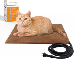 Pet Heating Pad, Electric Heated Pad for Dog Cat, Warm Mat Waterproof Dogs Cats Beds with Constant Temperature,Chew Resistant Cord, Comfortable Heater