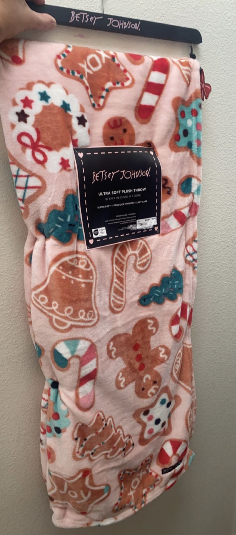 Betsey Johnson Christmas Throw