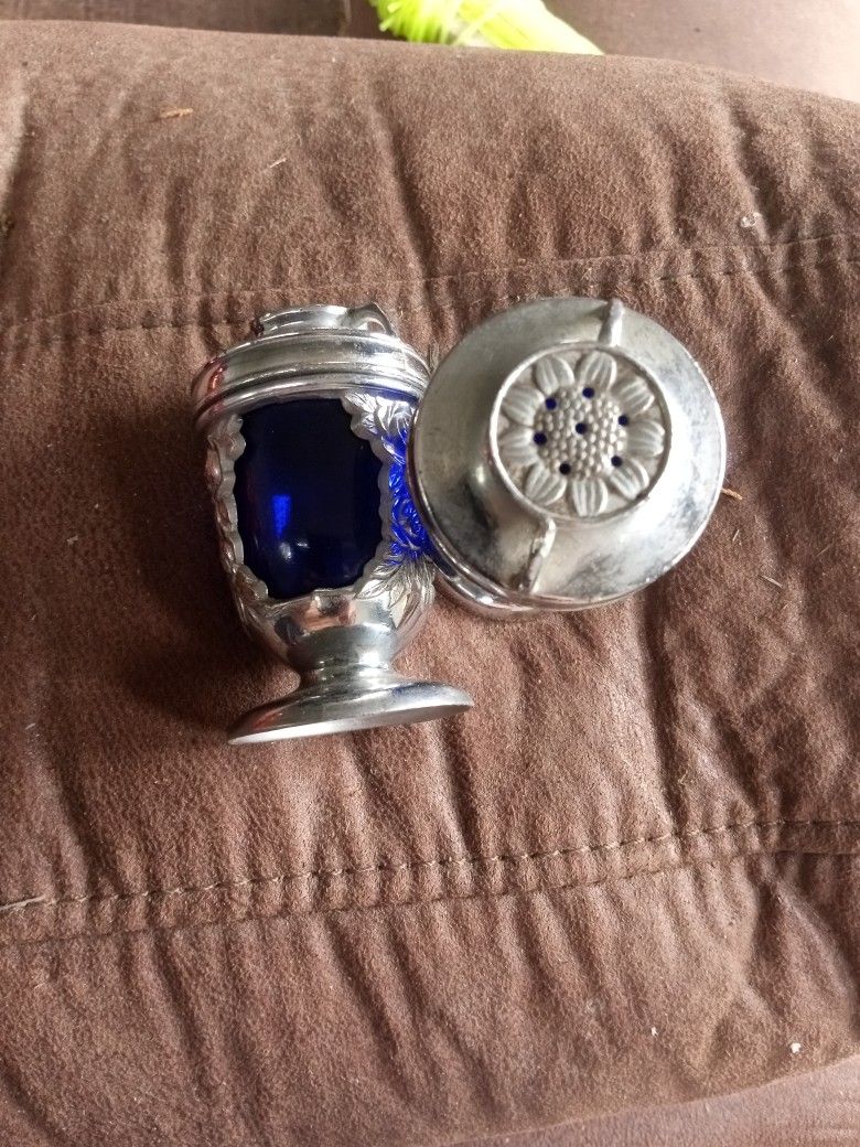 Vintage Russian Salt And Pepper Shakers
