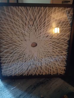 Large Framed rice Paper Cut Wall Art