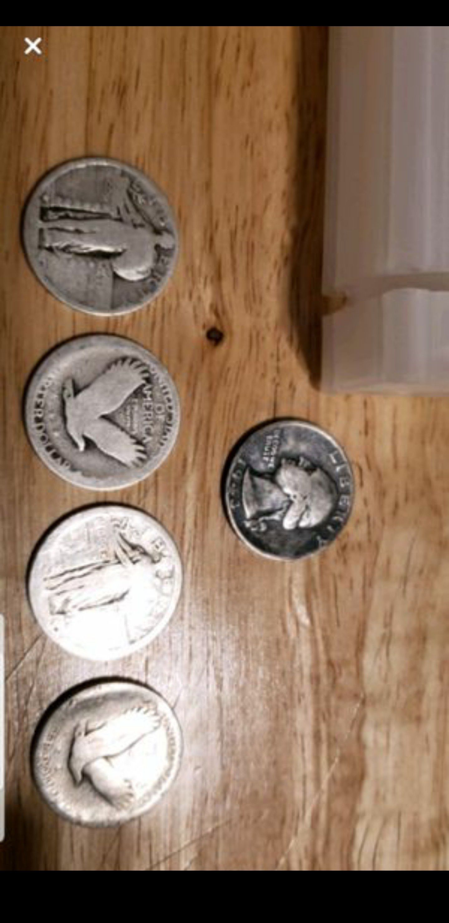 Silver 90% Old American Quarters, Dimes, Half dollars coins (yearly-1900's) star from $16/$1face