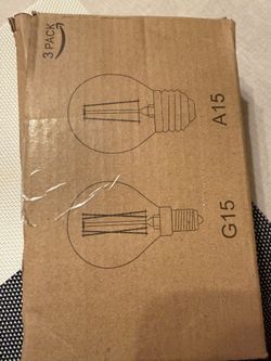 A15 E26 LED Light Bulb, 2 Watt 3000K Soft White, Dimmable Globe Edison Filament Bulbs 25W Equivalent