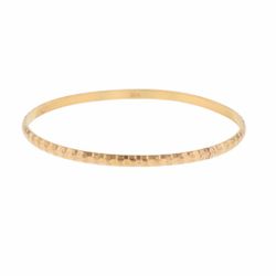 Faceted Gold Bangle Bracelet