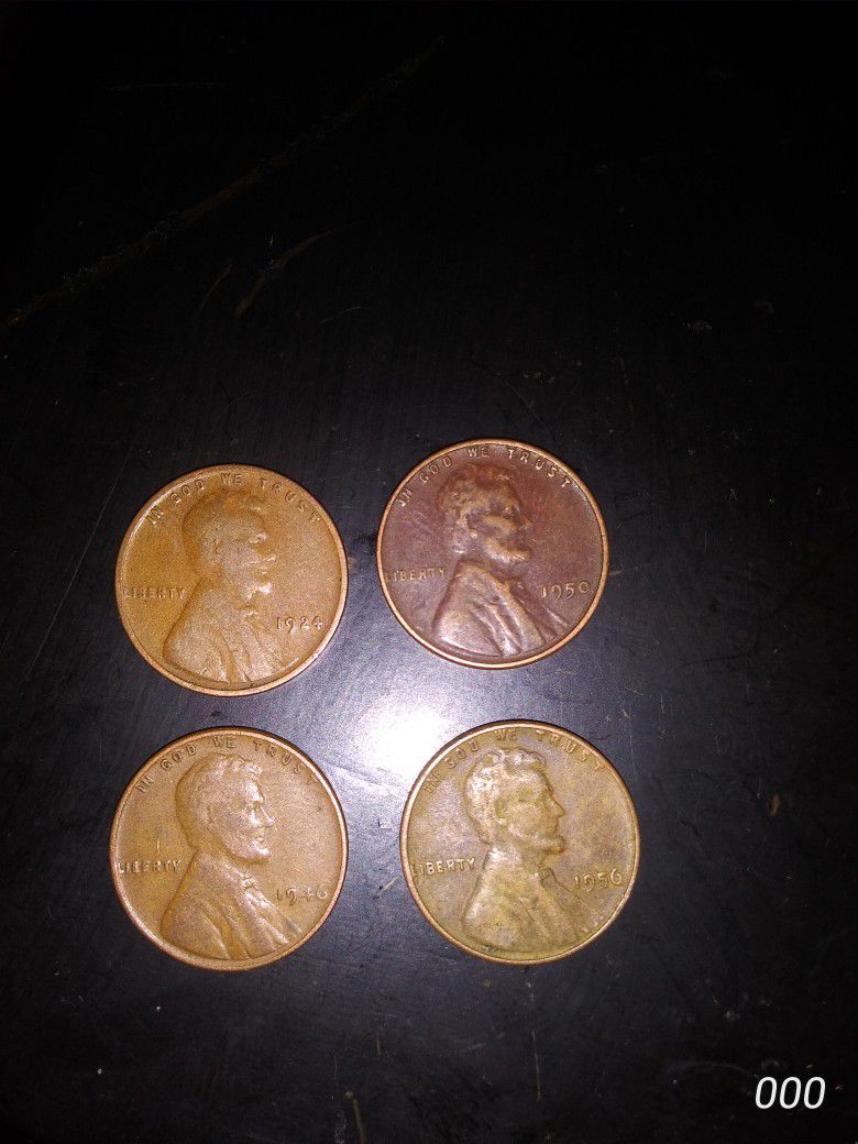 Rare 1924,1950,1956 Pennies Collectors