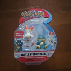 Pokemon Battle Figure MUNCHLAX + Scorbunny