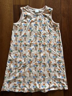 Hanna Andersson Print Sleeveless Tank Top Dress - Size 12