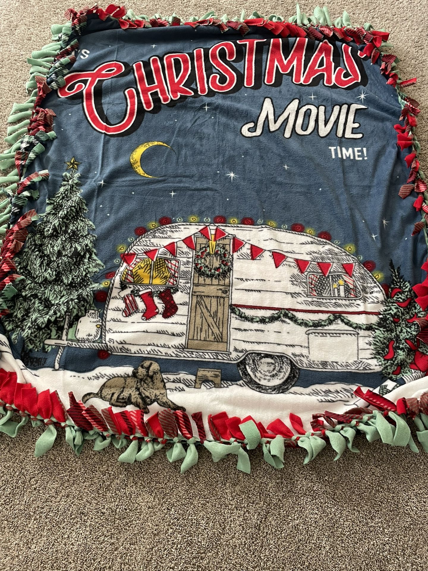 A Christmas Movie Fleece Blanket