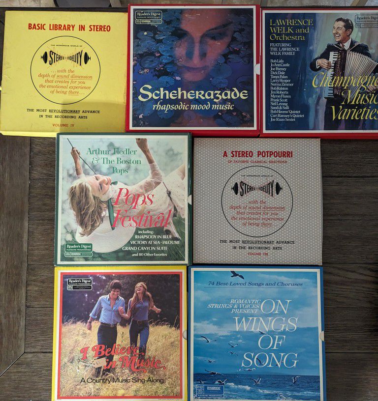 Lot Of (7) 12" Vinyl Record Boxed Sets 