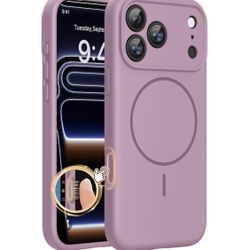 for iPhone 17 Pro Max Case, Compatible with MagSafe, Integrated Silicone Camera Control Cover, 3.0mm Thicken Shockproof Drop Protection Phone Case for
