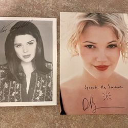 Celebrity autograph Neve Campbell Drew Barrymore