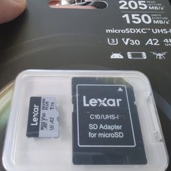 Lexar 1T Professional Silver Plus Micro SD UHS-I, C10, U3, V30, Full HD & 4K