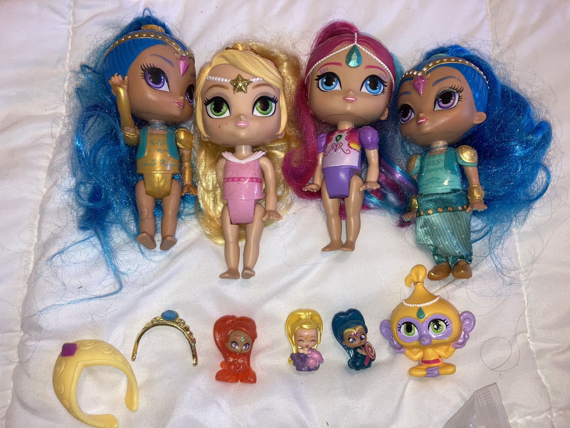 Shimmer & Shine Genie Dolls & Figures toy lot from the TV Show