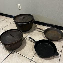 Cast Iron Skillets and Oven Pots