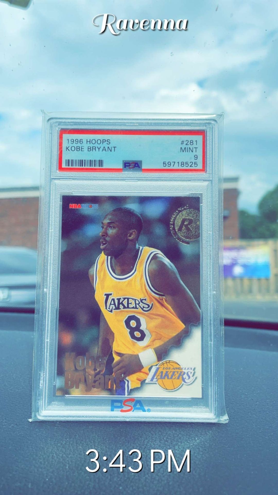 1996 Hoops Kobe Bryant RC PSA 9