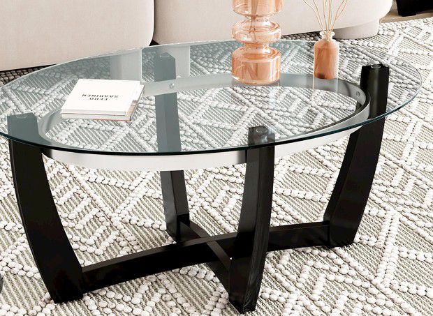 Black Coffee Table With The End Tables