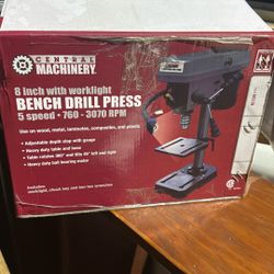 Central Machinery 8 inch 5-speed bench drill press