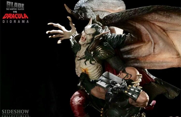 Sideshow diorama statue blade vs Dracula premium format