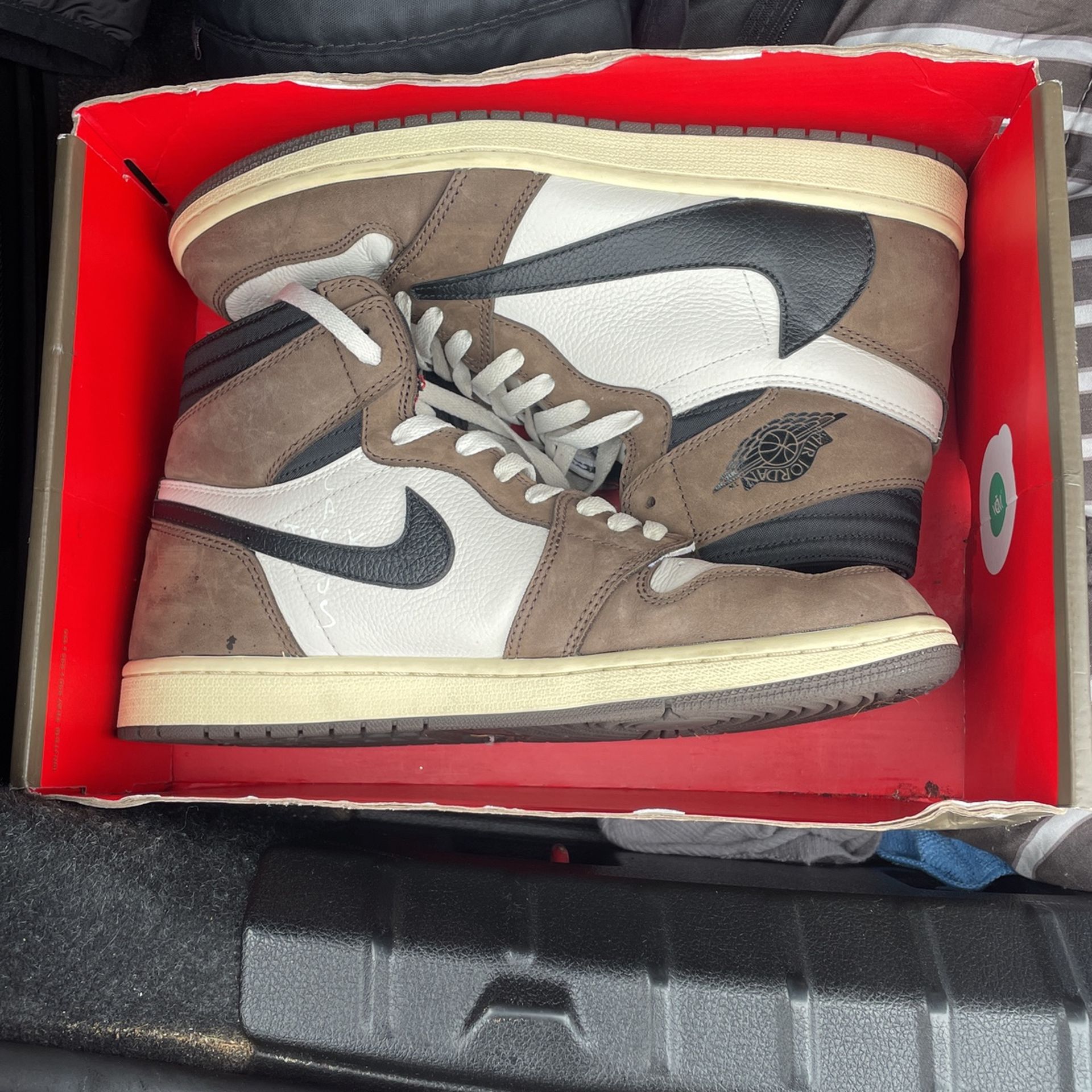 Size 12 Jordan 1’s Travis Scott’s