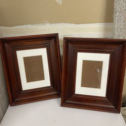 Restoration Hardware Wood Picture Frames  Pair 5x7 - 7x10