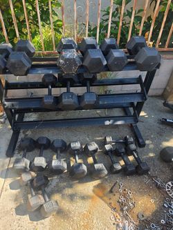 15-70 pound dumbbell set