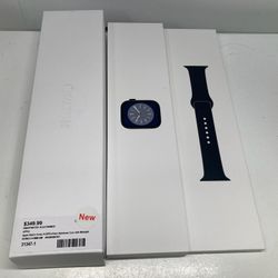 Apple Watch Series 8 GPS 41mm Midnight Aluminum Case with Sport Band