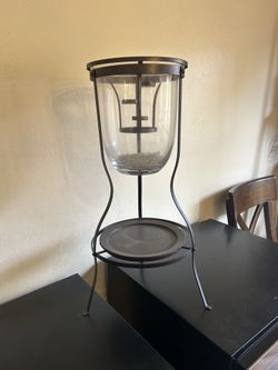 PartyLite standing hurricane candle holder