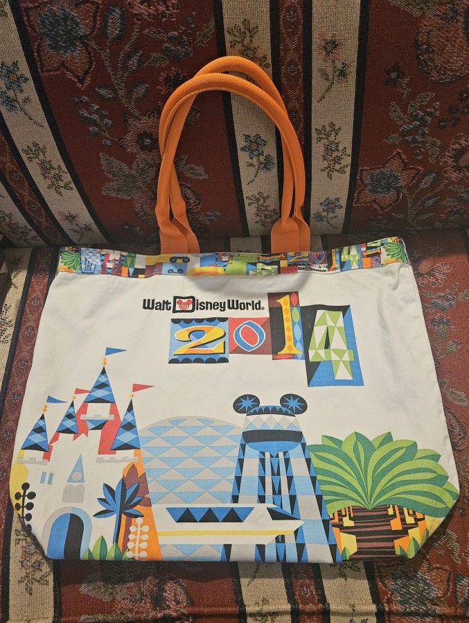 WALT DISNEY WORLD 2014 CANVAS TOTE BAG