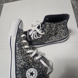 NEW Converse shoes Girls / Women's Size 5 Chuck Taylor Glitter High-top Sneakers