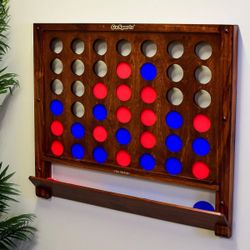 GoSports Wall-Mounted Giant 4 in a Row Game Board Set