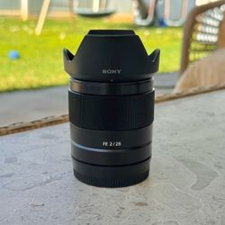 Sony FE 28mm f/2 Prime Lens E-Mount