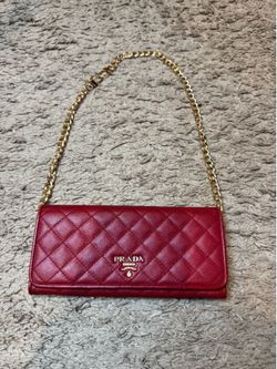Prada quilted Saffiano leather wallet