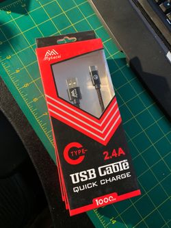USB type c cable for quick charging