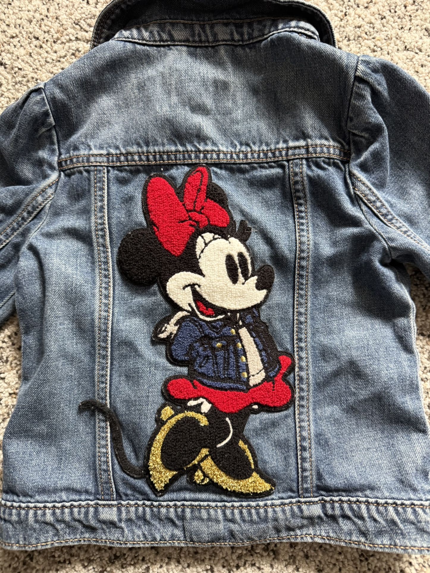 Gap Disney Minnie Mouse Girls Kids Youth 5 Toddler 5t Denim Jean Jacket
