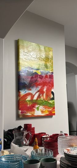 COLORFUL ABSTRACT CANVAS WALL ART