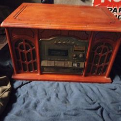 Vintage Radio Cassette Cd And Turntable
