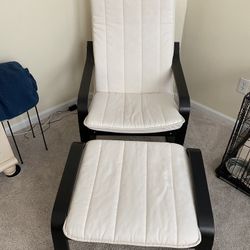 IKEA Chair And Ottoman 