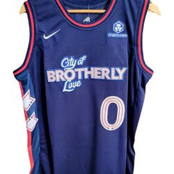 Philadelphia 76ers #0 Tyrese Maxey Jersey City Edition M-XL Size 