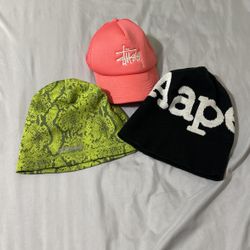 Pack of Beanies and Hat