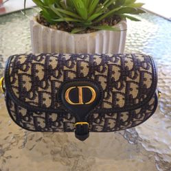 Dior Bobby East-West Bag in blue Dior Oblique