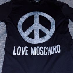 LOVE MOSCHINO PEACE GRAPHIC  SHIRT