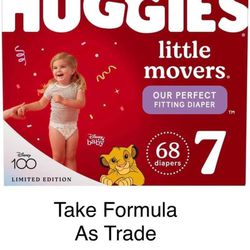 Little Movers Huggies Size 7 Diapers Pañales 