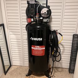 60 Gallon Husky Compressor with reel and hose