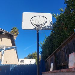 Basketball Backstop With Hoop & New Net