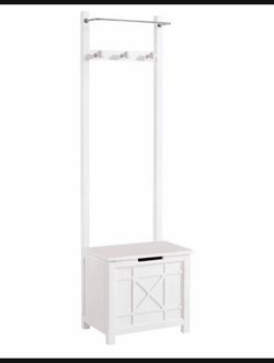 Derby Laundry Hamper with Towel Rack