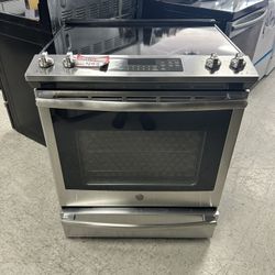 GE 30inch. Slide-in 5-Burner In Electric Range