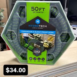 Brand New HydroTech Expandable Burst Proof Water Hose. Retail Value With Tax $49